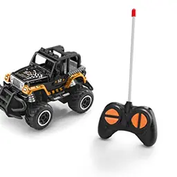 Revell RC Jeep Wrangler Ferngesteuertes Auto, Schwarz/Orange, 14 cm