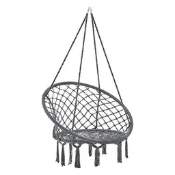 casa.pro Hängesessel Tampico bis 100 kg Hängestuhl Indoor & Outdoor Dunkelgrau