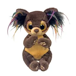 TY Beanie Boos Chihuahua Toffee – 15 cm mit großen glitzernden gelben Augen