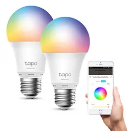 Tapo L530E Wi-Fi Smart LED Lampe, mehrfarbig, E27, 2 Stück, kompatibel mit Alexa und Google Home