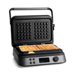 SPRINGLANE Waffeleisen Wanda 1600 W für Belgische Waffeln mit Überlaufrille und Backfarb-Display