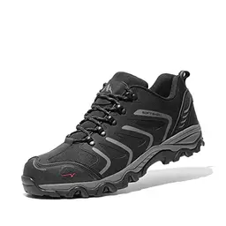 NORTIV 8 Herren wasserdichte Wanderschuhe, leicht, outdoor, Trekking, Camping, Trail, Größe 48, schwarz/dunkel/grau