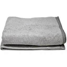 HOMELEVEL XL Sauna Handtuch 180 x 100 cm - Hellgrau/Dunkelgrau