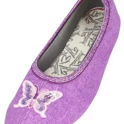 Beck Mädchen Gymnastikschuhe Schmetterling, Violett, Größe 25