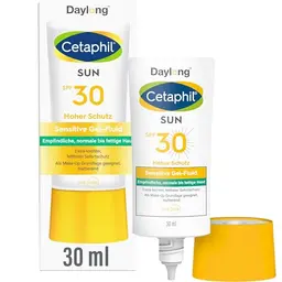 CETAPHIL SUN Sensitive SPF 30, 30ml Sonnenschutz für empfindliche und fettige Haut, parfüm- und emulgatorfrei
