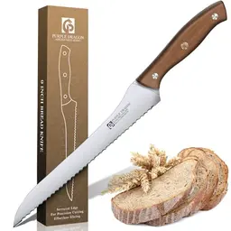 Purple Dragon Brotmesser mit Wellenschliff und ergonomischem Griff – 9-Zoll-Klinge für frischgebackenes Brot