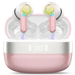 Kabellose Bluetooth 5.3 In-Ear Kopfhörer mit tiefem Bass und 48 Std Akku, IPX7 wasserdicht für iOS und Android