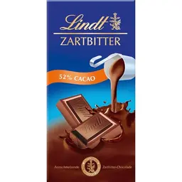 Lindt Zartbitter Schokolade 100g - Feinschmelzend mit 52% Kakao