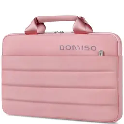 DOMISO 15,6-Zoll Laptoptasche für Macs und Laptops - Wasserdicht, Rosa