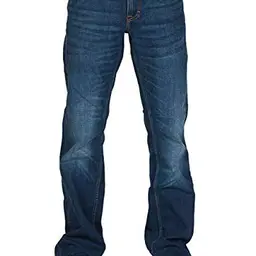 MUSTANG Herren Bootcut Jeans Oregon, Stretch Denim, Größe W 40 L 34, Farbe: Mid Blue
