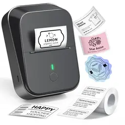 ETIKEZ PM260 Bluetooth Etikettendrucker, tragbares Beschriftungsgerät für Büro, Schule und Küche, Schwarz