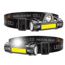 LETOUR Wiederaufladbare Stirnlampe, Ultra-Leicht & Wasserdicht, 2er Pack für Outdoor, Camping, Wandern und Radfahren