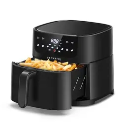 CROWNFUL 6,2L Luftfritteuse - XXL Heißluftfriteuse mit LCD Touchscreen und 8 Voreinstellungen