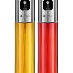 LINFELDT 2er Ölsprüher 100ml - Öl und Essig Zerstäuber für Heißluftfritteuse und Küche