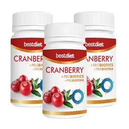 BestDiet Cranberry Probiotic - Nahrungsergänzungsmittel mit 30 Kapseln