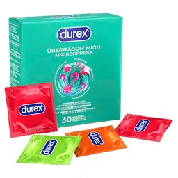 Durex Überrasch' Mich Kondome – Mixpack – Probierpaket – JGA – 30er Pack
