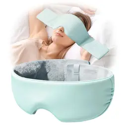 Auvstar Schlafmaske für Frauen & Männer - Ergonomische Seiden Augenmaske für Reisen, verstellbar, Einheitsgröße
