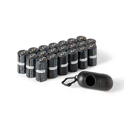 Amazon Basics Hundekotbeutel mit Spender, 300 Stück, Schwarz