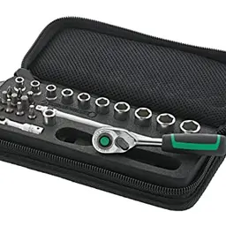 STAHLWILLE 1/4" Steckschlüsselsatz 24-tlg. mit Ratsche, Verlängerungen und Softcase - Made in Germany