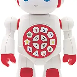Lexibook Powerman Interaktiver Lernroboter für Kinder - Tanzen, Spielen & Quiz - Smart Roboter Junior Rot/Weiß