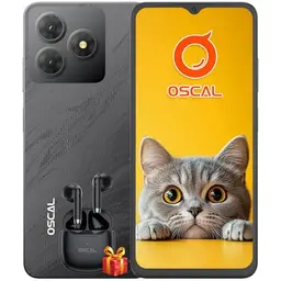 OSCAL Handy Ohne Vertrag | Android 14, 6GB RAM, 64GB ROM, 6,56” HD+ Display, 5000mAh Akku, 13MP/8MP Kamera, Dual SIM, Simlockfrei