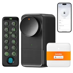 SwitchBot WLAN Smart Lock Pro - Elektronisches Türschloss mit Touchscreen und App-Steuerung