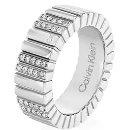 Calvin Klein Damenring MINIMALISTIC METALS mit Kristallen
