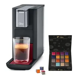 Tchibo Qbo ESSENTIAL Kaffee Kapselmaschine mit 16 recycelbaren Kapseln, kompakt und innovativ, in Dark Berry
