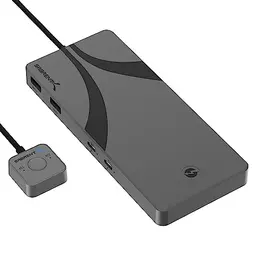 SABRENT Thunderbolt 4 KVM Switch mit 8K@60Hz, 3x TB4, 4x USB 3.2, für Laptop und Desktop