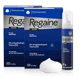 REGAINE Männer Schaum 6-Monats-Vorrat – Regt Haarwachstum an, stoppt Haarausfall, 6 x 60 g