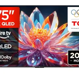 TCL 75 Zoll QLED 4K UHD Smart TV mit Fire TV, HDR10+, Dolby Vision & Atmos, Sprachsteuerung, AirPlay 2 & HDMI 2.1