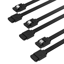 SABRENT SATA III Kabel (3 Stück) 6Gbps 51cm mit Metall Clip