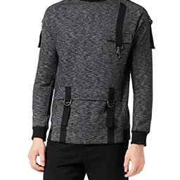 Soul Star Herren Sweatshirt, Schwarz, Größe M