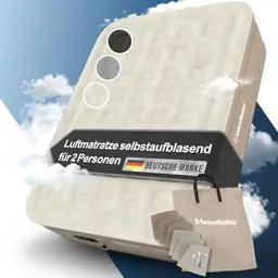 Heimfleiss® Luftbett 2 Personen, 150x200 cm – Aufblasbare Gästematratze & Campingbett für Kinder & Erwachsene