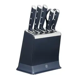 Tefal EverSharp Pro 6-teiliges Messer-Set, selbstschärfender Block, deutscher Edelstahl, Blau