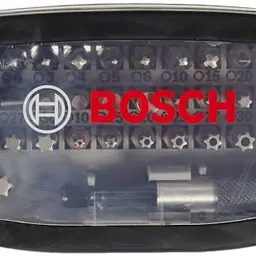 Bosch 32tlg. Schrauberbit Set Extra Hart mit Zubehör für Bohrschrauber und Schraubendreher