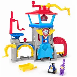 PAW Patrol Air Rescue Pup Squad Flughafen Tower mit Fahrzeug und Figuren für Kinder ab 3 Jahren
