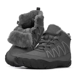 RUYI Winter Barfußschuhe für Damen und Herren - Warm gefüttert, wasserabweisend und bequem mit breiter Zehenbox