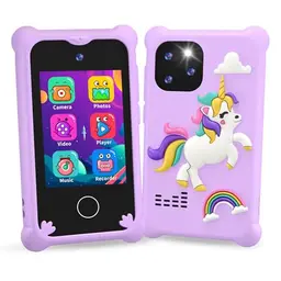 Kinder Smartphone 2.8” Display mit Musik und Spielen, Touchscreen Kamera, Geschenk für Kinder 3-8 Jahre