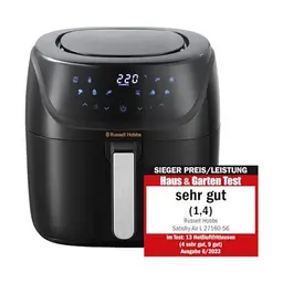 Russell Hobbs Heißluftfritteuse L 4L Rapid AirFryer - SatisFry (spülmaschinenfest, max 220°C, Fritteuse ohne Öl, Grillen, Backen)