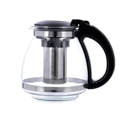 Quid Serenia Teekanne aus Glas mit Edelstahlfilter, 1,5 l, recycelbar
