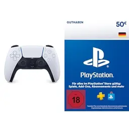 Playstation DualSense Wireless-Controller mit 50 Euro PSN Guthaben | Code per Email