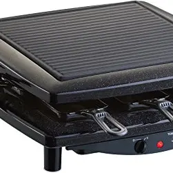 Steba Raclette, Grillplatte 26 x 26 cm, 8 Pfännchen, Made in Germany