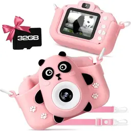 Kinderkamera für Jungen und Mädchen, Digitalkamera mit Display, Anti-Drop Fotoapparat, ideales Geschenk zu Weihnachten