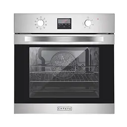 Empava Einbaubackofen 72L mit Dampffunktion, 2800W, 9 Funktionen, autark