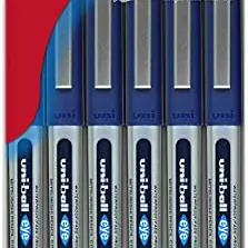Uni-Ball UB-150 Etui mit 6 blauen Rollern