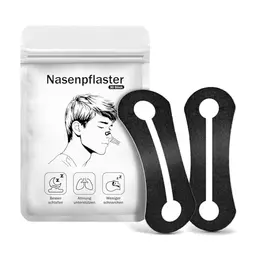 Nasenpflaster Schnarchen, 30 Stk Schnarchstopper, Lindert Verstopfung, Verbessert Schlaf, Anti Schnarch (Schwarz)
