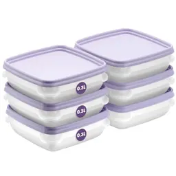 SmartStore Frischhaltedosen 0.3L 6er Set | Organizer für Kühlschrank und Gefrierschrank | BPA-frei, Lavendel