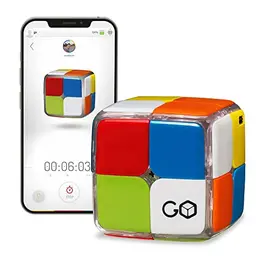 GoCube 2x2 - Der erste verbundene 2x2 Würfel zum Lernen und Lösen! App-fähiges STEM-Puzzle für alle Altersgruppen.