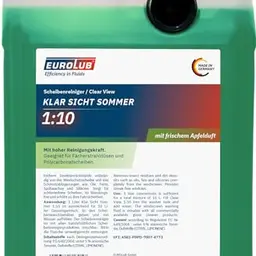 EUROLUB KLAR SICHT Sommer Scheibenreiniger-Konzentrat 5L Grün